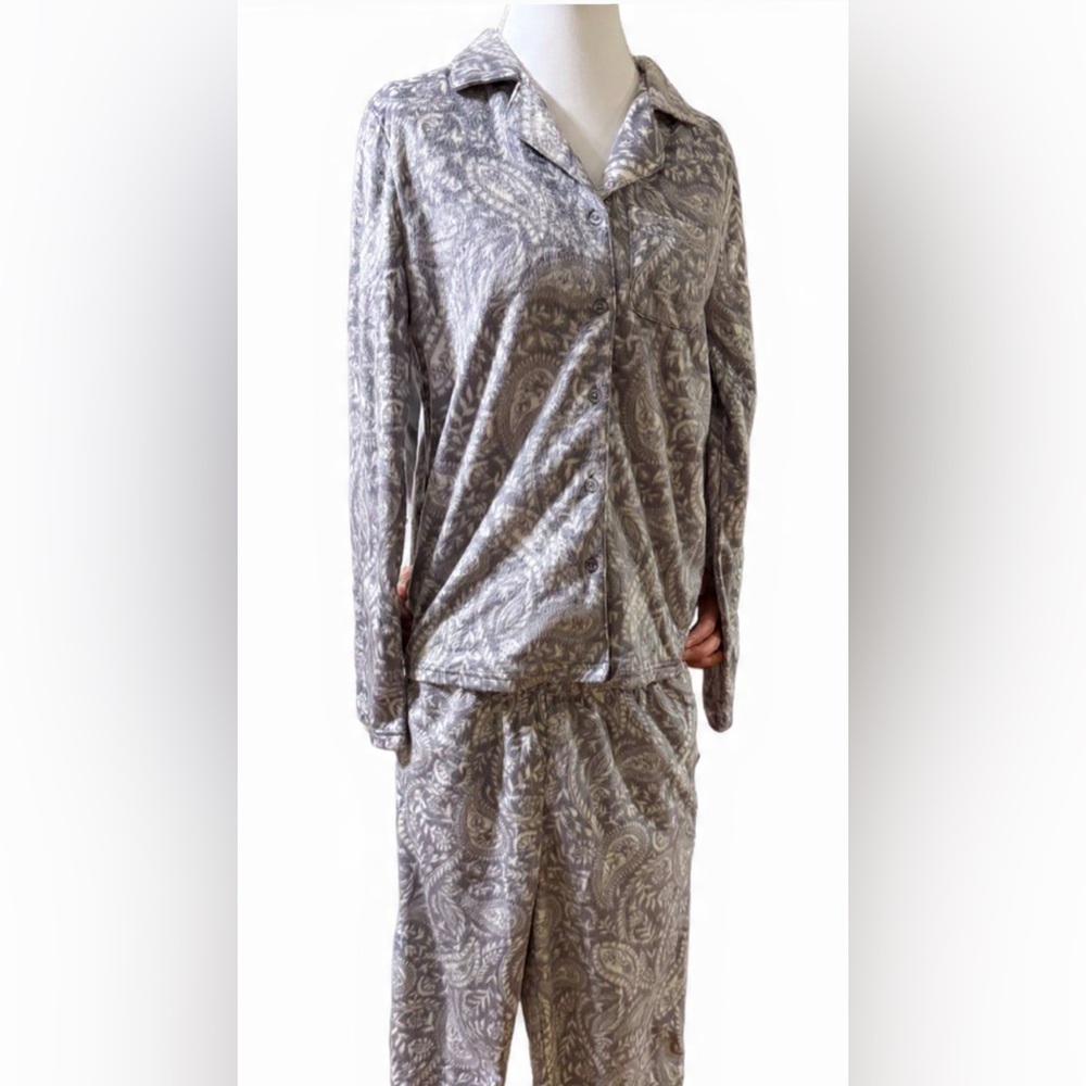 Oversized 2-Piece Sleep Paisley Print Pajama Set